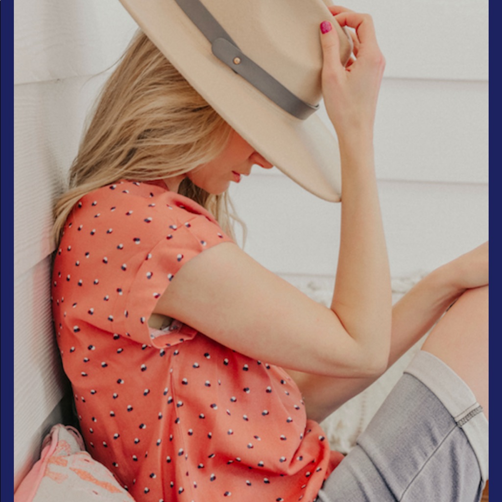 Peach Jammer Button Down